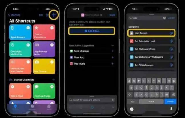 寿光苹果14锁屏维修店分享iPhone14升级iOS16.4后如何创建锁屏快捷方式 
