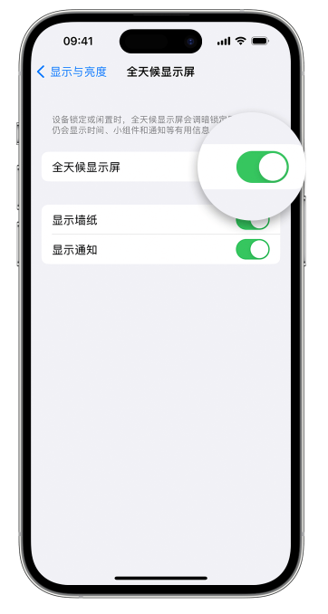 寿光苹果14维修店分享如何自定义 iPhone 14 Pro 常亮显示屏 