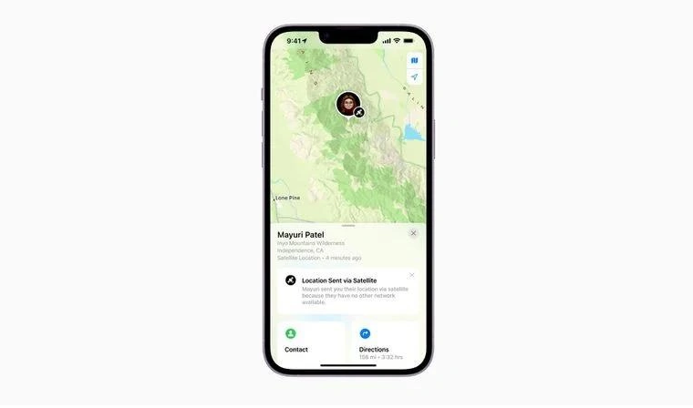 寿光苹果14维修分享iPhone14系列中 FindMy功能通过卫星分享位置方法教程 